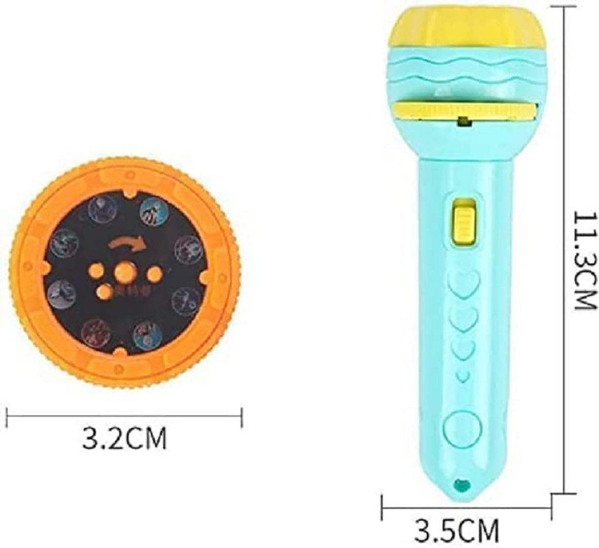 Patterns Mini Projector Torch Toy Slide Flashlight Projector Torch For Kids Before Going To Bed Best Education Learning Gift For Kids Image 2