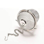 Tea Infuser Steel Basket Loose Leaf Strainer Fine Mesh Chai Tool Hook Chain Design Reusable Kadha Aur Herbal Tea Filter Pack Of 1 Image 1