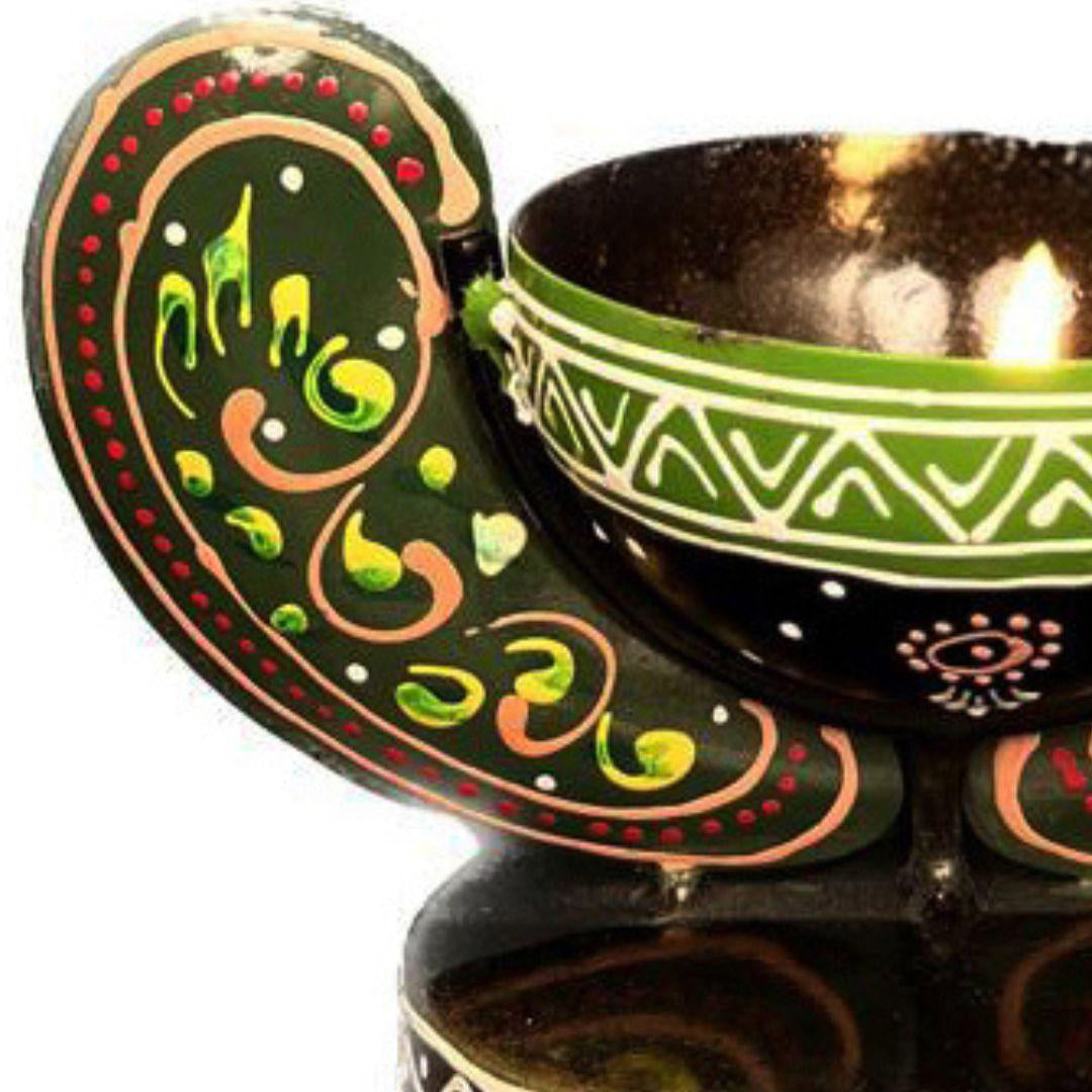 Handicrafy Vinayaka Ganesha Ji Iron Table Decorative Showpiece Tealight Candle Holder Diya Holder Loban Dhoop Incense Burner Image 3