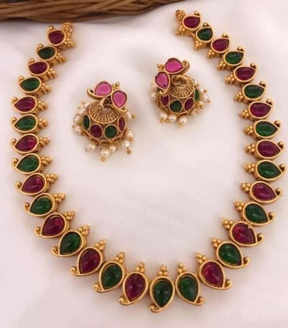 Premium Artificial Traditional Jewelry Collection: Ethnic Necklace & Earring Sets Image 3