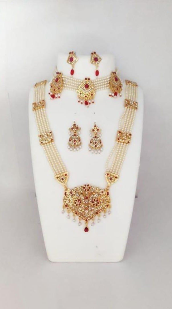 Premium Artificial Traditional Jewelry Collection: Ethnic Necklace & Earring Sets Image 2
