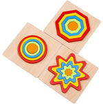 Puzzles Games Wooden Toys Montessori Rainbow Shape Sorting Puzzle Toys Toddlers Activities Preschool Learning Early Travel For Kids Image 4