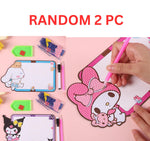 2 Pc Random Cartoon Magnetic Diamond Stone Painting Erasable Graffiti Drawing Board Childrens Early Education Writing Graffiti Board Students Message Writing Board Fridge Magnet Notice Board Image 1