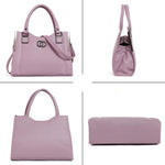 Handbag For Women And Girls Stylish Pink PU Leather Bag Image 2