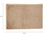 Microfiber Anti-Slip Doormat for Home & Bathroom Entrance Beige Rectangular Mat (40x60 cm) Image 3