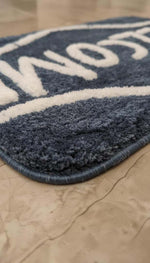 Microfiber Anti-Slip Doormat for Home & Bathroom Entrance Grey Rectangular Mat (40x60 cm) 2 Pcs Image 2
