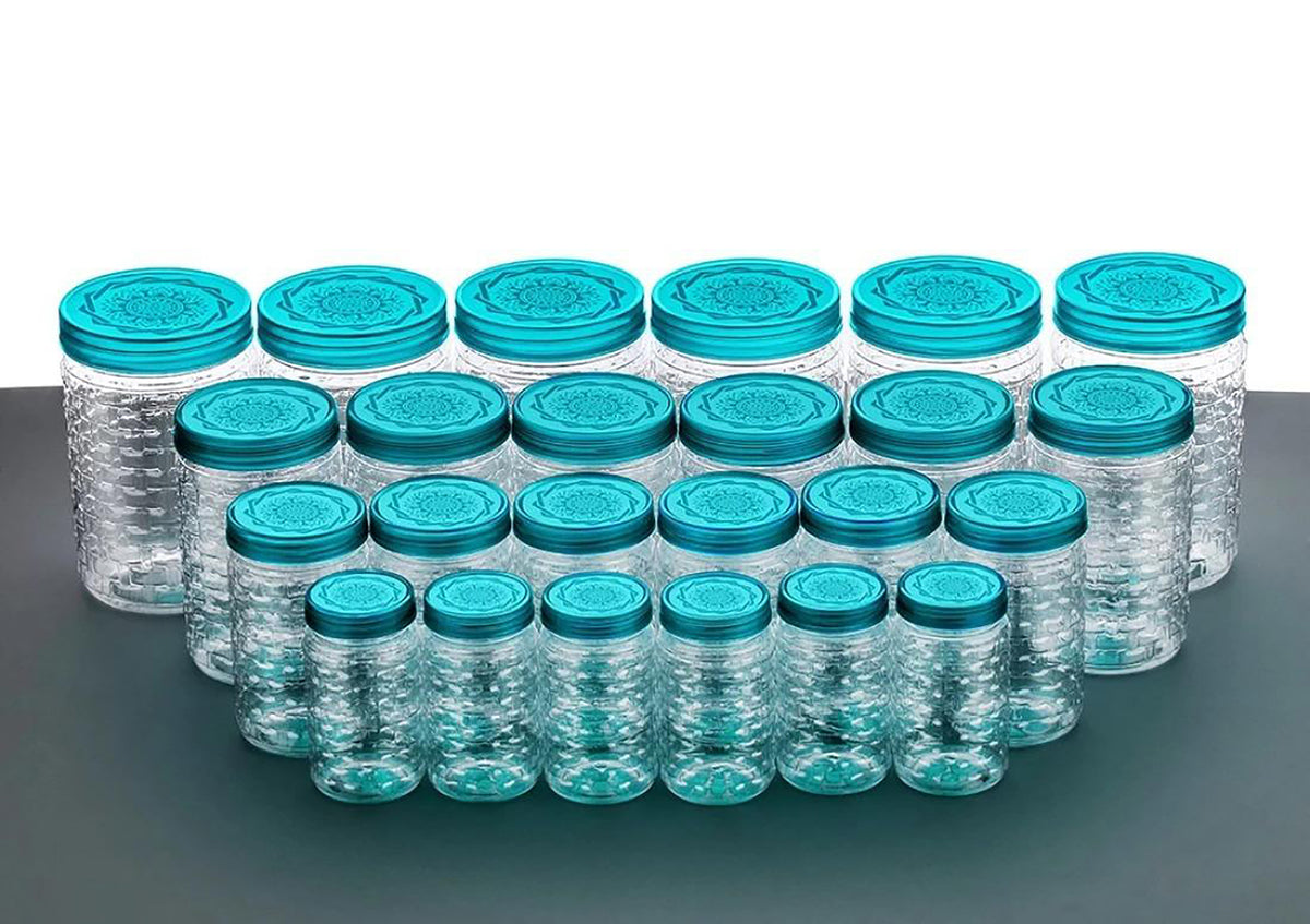 24 Container Jars for Kitchen Image 1