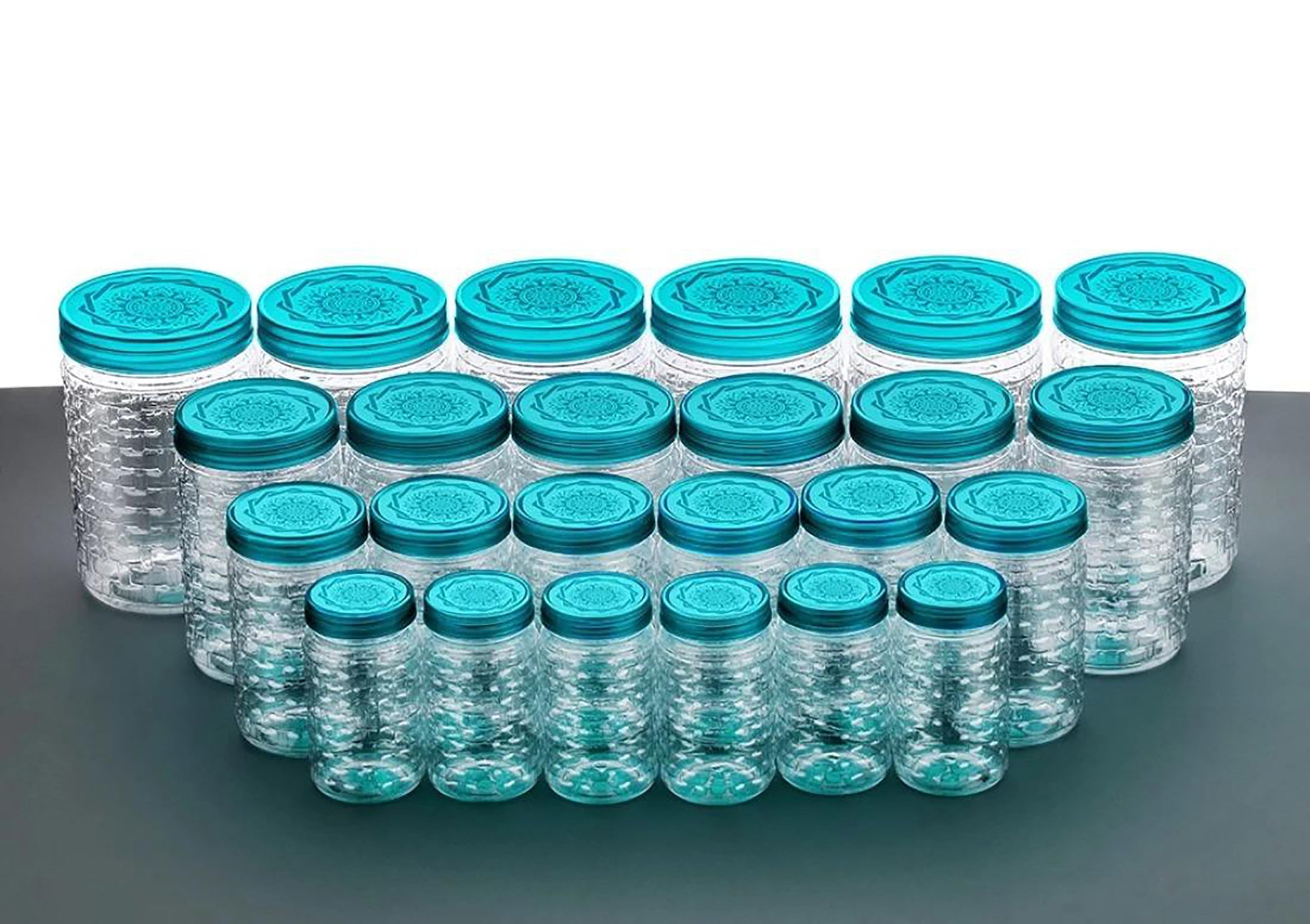 24 Container Jars for Kitchen Image 1