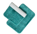 Microfiber Anti-Slip Doormat for Home & Bathroom Entrance Sky Blue Rectangular Mat (40x60 cm) 2 Pcs Image 1