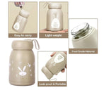 380Ml Small Size Glass Insulated Bottle Airtight And Leak Proof Used In Travel Mug For Tea Coffee Water School Office Kids Men & Women Piecereceiving Random Color Image 2
