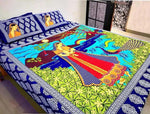 Cotton (90x100 Inch) Double Size Bedsheet With 2 Pillow Cover in Multicolor Image 3