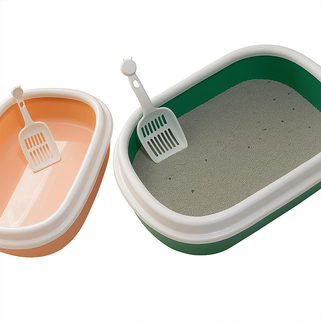 Open Cat Dog Litter Tray Box Image 4