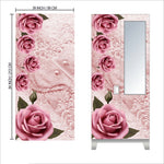 Wallpaper Stickers For Home Decoration Rose Art Trendy Almirah Stickers Size 213X99Cm Wardrobe Stickers For Home Decoration Image 3