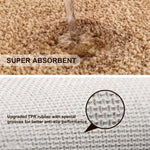Microfiber Anti-Slip Doormat for Home & Bathroom Entrance Beige Rectangular Mat (40x60 cm) Image 2