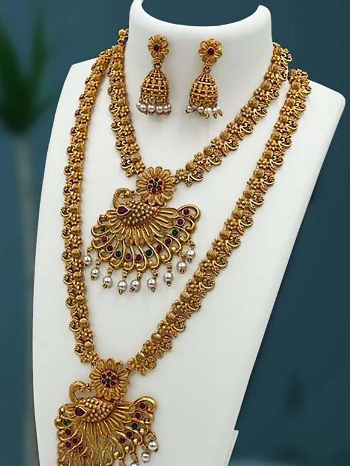 Premium Artificial Traditional Jewelry Collection: Ethnic Necklace & Earring Sets Image 1
