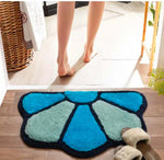 Microfiber Anti-Slip Doormat for Home & Bathroom Entrance Multicolor Semi Circle Mat (2x3 Feet) Image 1