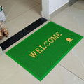 PVC Anti-Slip Doormat for Home & Bathroom Entrance Green Rectangular Mat (40x60 cm) Image 1