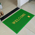 PVC Anti-Slip Doormat for Home & Bathroom Entrance Green Rectangular Mat (40x60 cm) Image 1