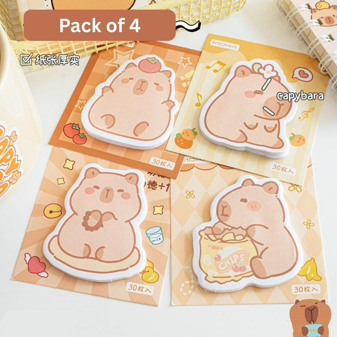 Cartoon Sticky Notes Self Adhesive Decorative Memo Pads For Daily Notes Reminders Messages Image 2