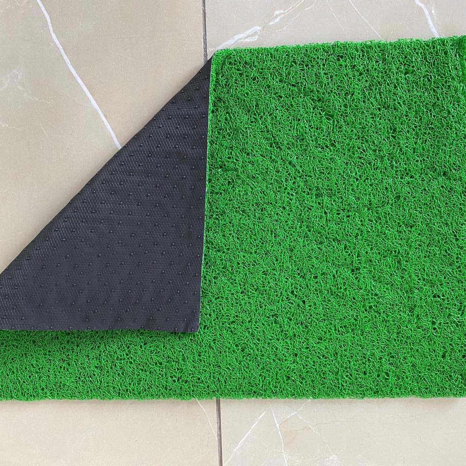 PVC Anti-Slip Doormat for Home & Bathroom Entrance Green Rectangular Mat (2x3 Feet) Image 3