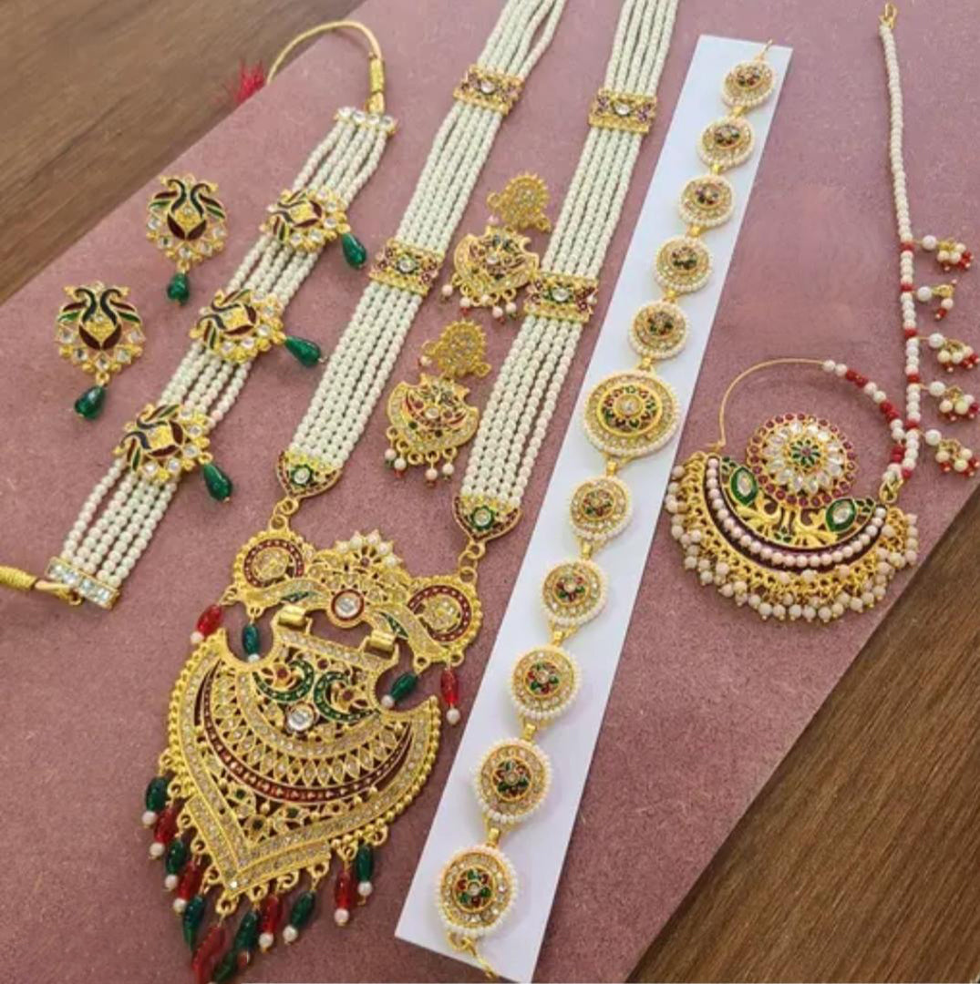 Premium Artificial Traditional Jewelry Collection: Ethnic Necklace & Earring Sets Image 1