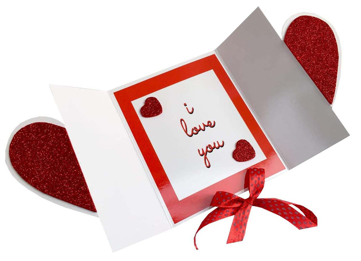 Greeting Card With Artificial Pink Rose Image 2