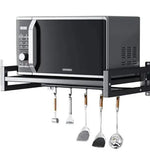 Microwave Stand Wall Mount Otg And Oven Stand Black Image 2