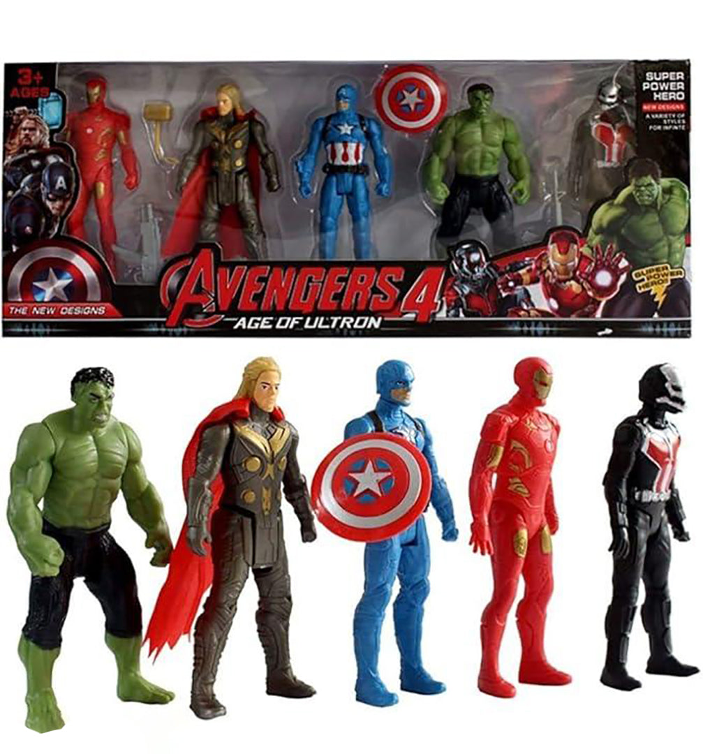 Super Hero Kids Toy Set Of 5 Super Hero Action Figure For Boys Image 1