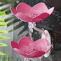 Wall Mounted Double Layer Soap Dish Holder Flower Design Sabundani With Magic Sticker Self Adhesive Sponge Soap Rack For Kitchen Bathroom 1 Pc Multicolor Image 1