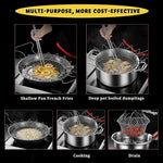 Foldable Steam Rinse Deep Frying Basket Stainless Steel Fry Basket Strainer Net Fried Filter For Fried Food Or Multifunctional Kitchen Cooking Tool Image 4