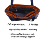 Handbag For Women And Girls Stylish Brown PU Leather Bag Image 3