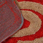 Microfibre Anti-Slip Doormat for Home & Bathroom Entrance Red Rectangular Mat (2x3 Feet) 2 Pcs Image 3