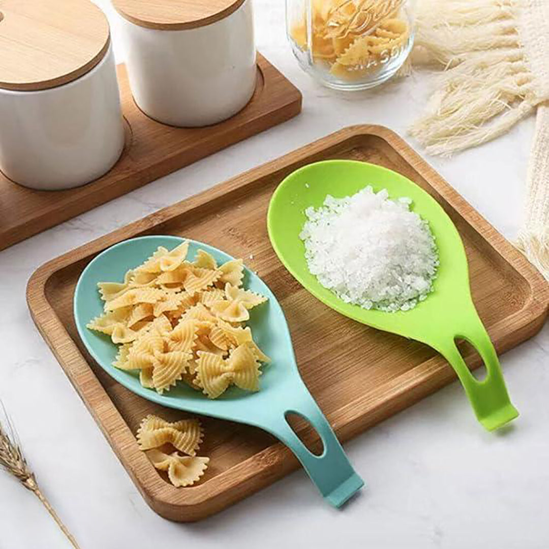 2 Pcs Silicone Spoon Rest For Stove Top Kitchen Spoon Holder Rest Silicone Cooking Utensil Rest Ladle Spoon Holder Image 3
