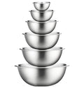 Stainless Steel Solid Microwave Safe Bowl Serving Bowl Mixing Bowl Steel Bowl Kitchen Accessories Items Microwave Utensils Pack Of 6 Pcs Image 1