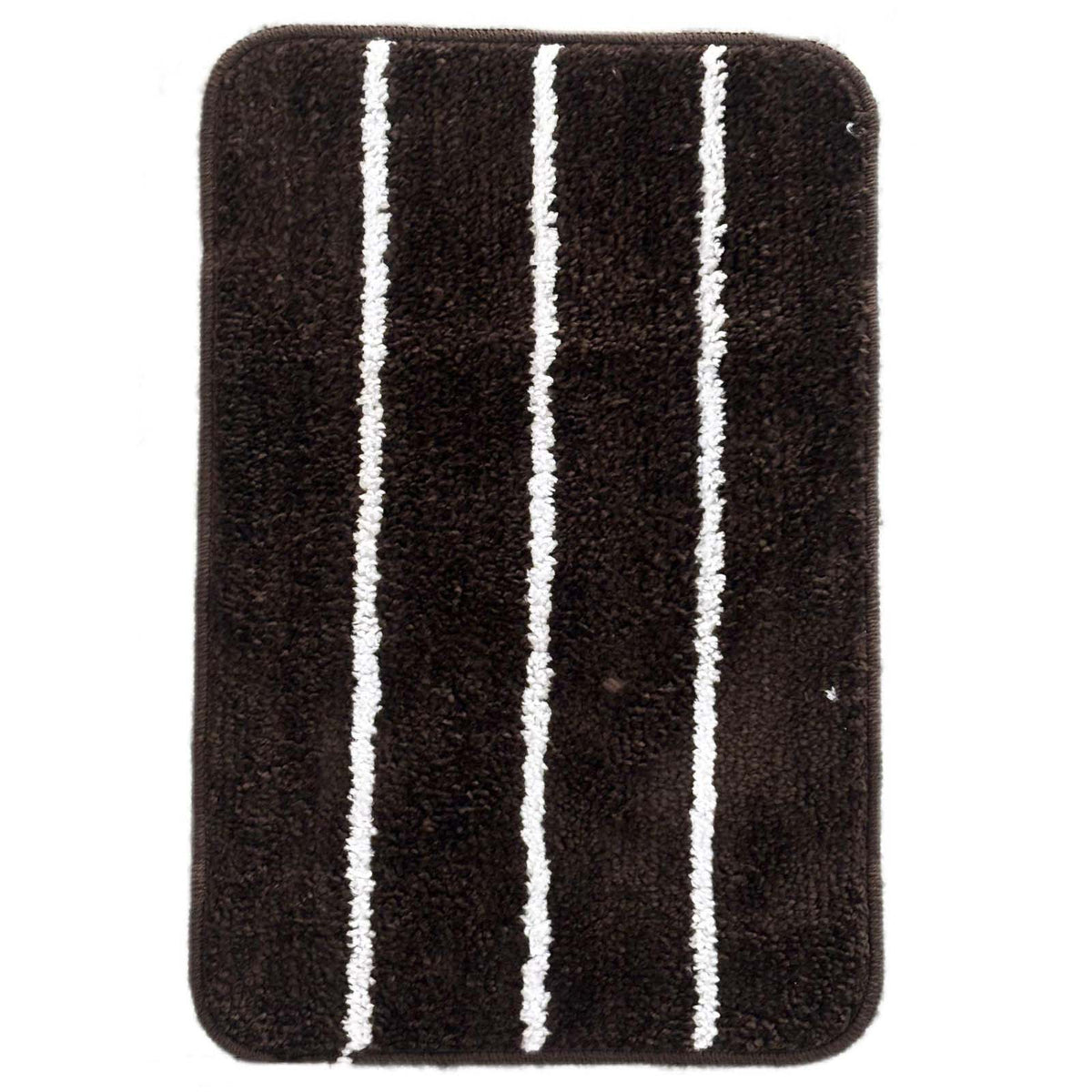 Latex Anti-Slip Doormat for Home & Bathroom Entrance Brown Rectangular Mat (40x60 cm) 2 Pcs Image 3
