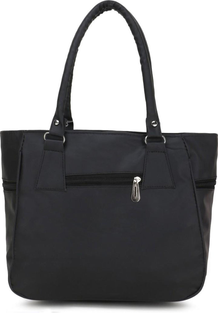 Handbag For Women And Girls Stylish Black PU Leather Bag Image 2