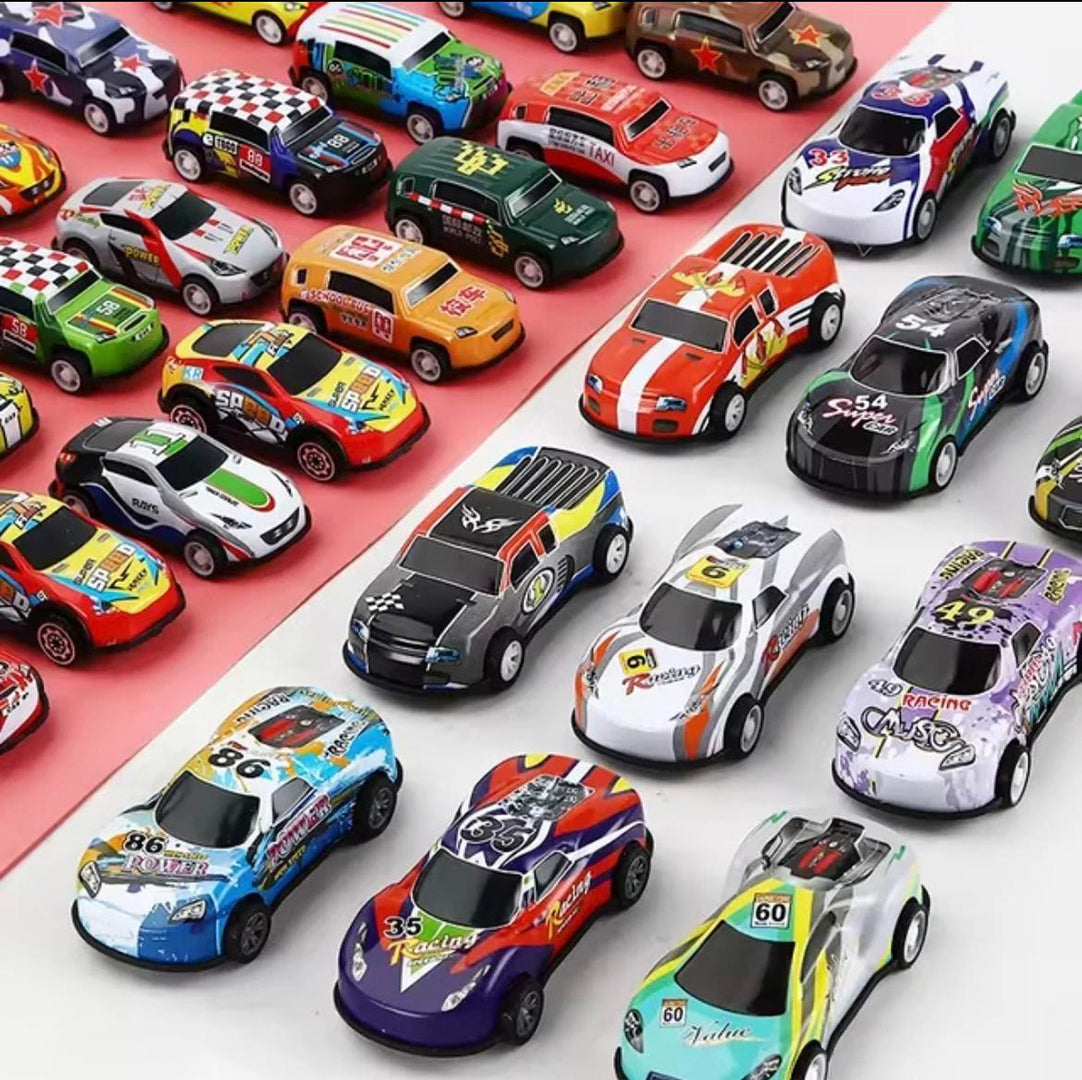06Pcs Pull Back Race Cars Toys Vehicles Gift Set 3 Inch Friction Powered Mini Metal Alloy Toy Toddler Birthday Gift Image 2