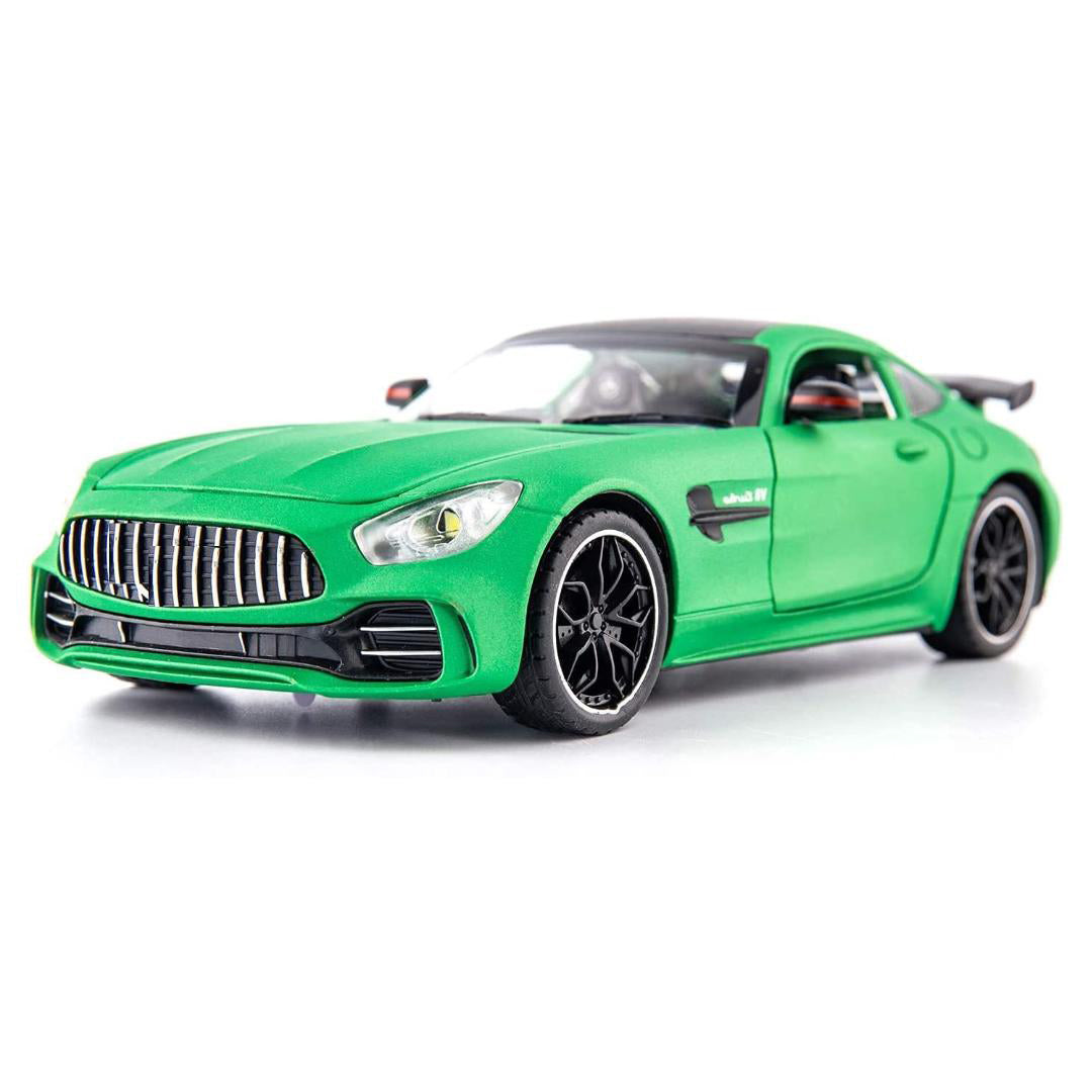 Car Resembling Amg Gt R 132 Model Car Exclusive Alloy Metal Pull Back Die Cast Car Diecast Metal Pullback Toy Car With Openable Doors Light Music Best Gifts Toys Car colors As Per Stock Image 1