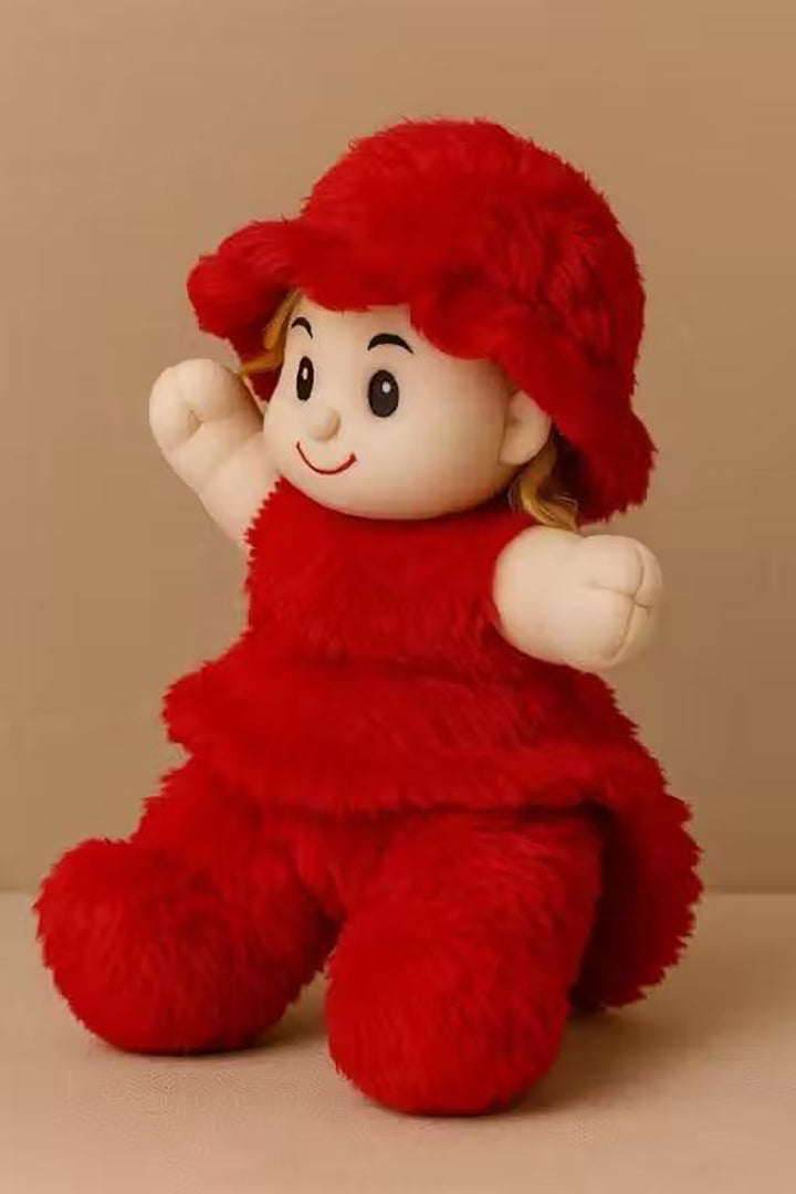 Stuffed Toys Doll Beautiful Red Colour I32Cmi Size Red Doll Baby Girl Soft Toy Doll Image 4