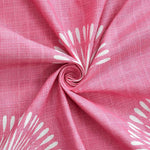 Cotton (78x72 Inch) Double Size Bedsheet With 2 Pillow Cover in white & Pink Color Image 4