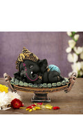 Day Creation Resin Ganesha Statue Murti For Festival Office Home Decor Living Room Decoration Items For Home Living Room Pooja Room Table Gift 16 Cm X 11 Cm Multi Colour Image 1
