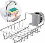 Kitchen Adjustable Sink Faucet Shelf Stainless Steel Drain Rack For Soap Sponge Clip Hanging Holder Dishcloth Towel Rack Silver 15 X 10 5 Cm For Kitchen Bathroom And Home Image 1