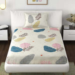 Glace Cotton (60x90 Inch) Single Size Bedsheet With 1 Pillow Cover in Multicolor Image 2