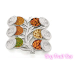 Multipurpose Tree Shape 6 Section Royal Design Silver Storagegift Box Dry Fruits Box Image 3