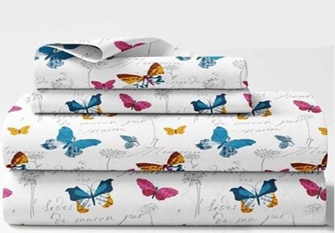 Cotton (90x90 Inch) Double Size Bedsheet With 2 Pillow Cover in Multicolor Image 2