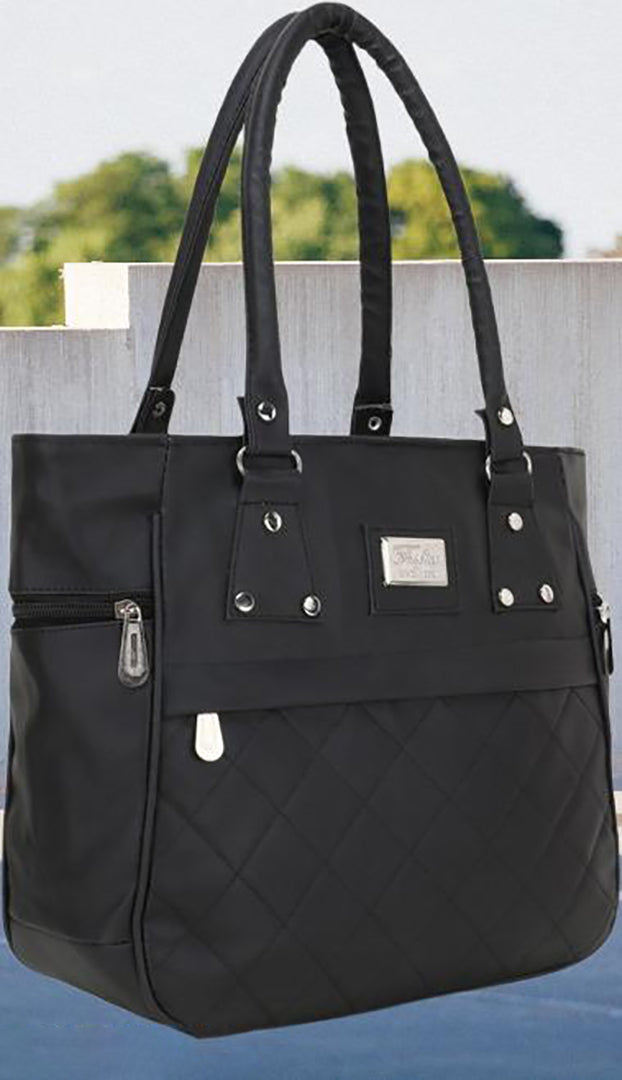 Handbag For Women And Girls Stylish Black PU Leather Bag Image 3