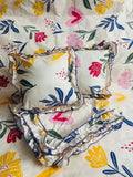 Glace Cotton (90x100 Inch) Double Size Bedsheet With 2 Pillow Cover in Multicolor Image 1