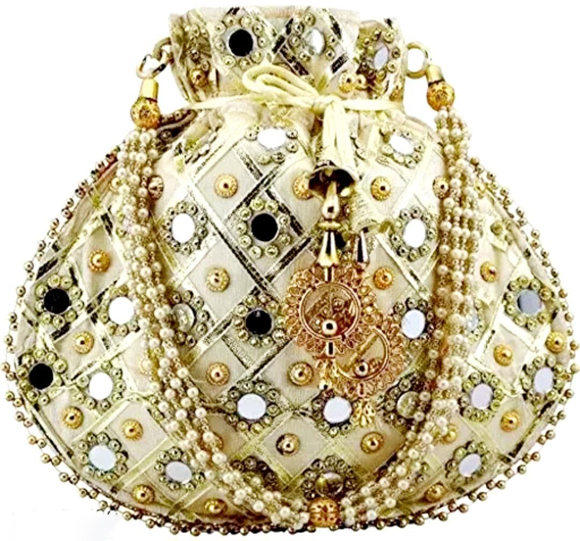 Handbag For Women And Girls Stylish Multicolor Fabric Bag Image 1