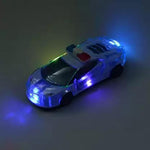 Toy Police Car With Lights And Sound Pull Back Vehicles Friction Power Toy Trucks Image 3