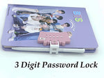 Printed Password Secret Lock Diary With Ball Pen Image 2
